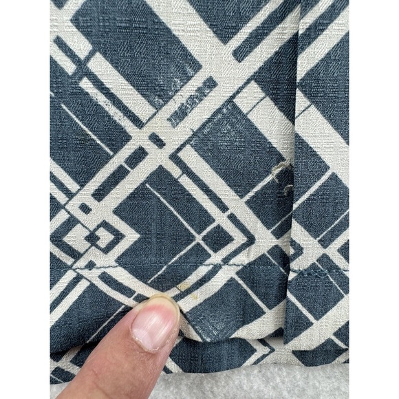 Tommy Bahama Mens Sz XXL Shirt 100% Silk Art Deco Retro Camp Shirt Antique Blue - Picture 9 of 16